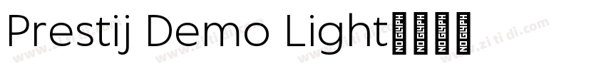 Prestij Demo Light字体转换